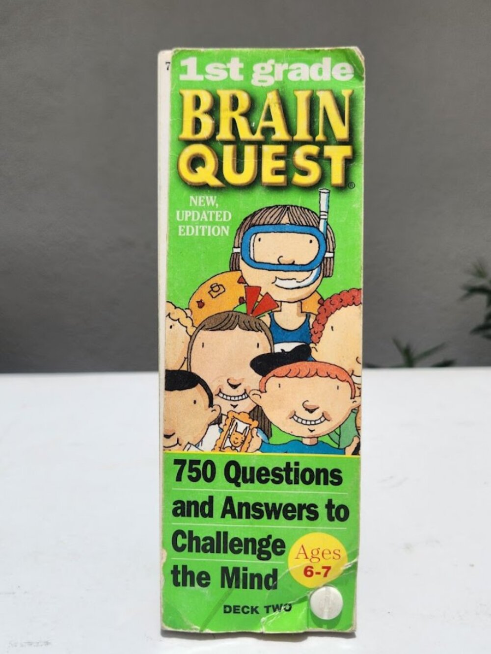 Brain Quest Ages 6-7 1st Grade Questions Trivia Cards Game Deck 2 School Supplie